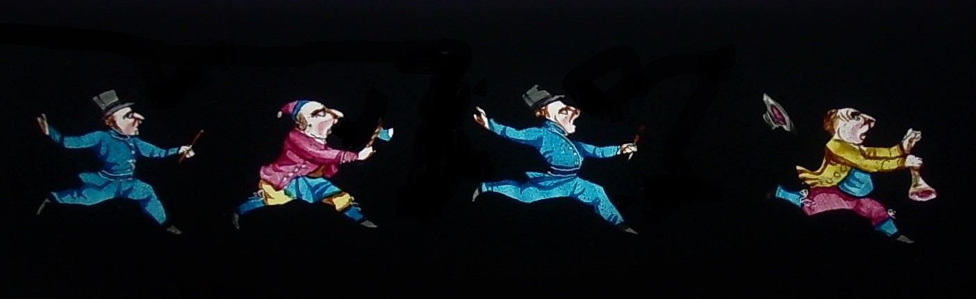 hand painted magic lantern slide